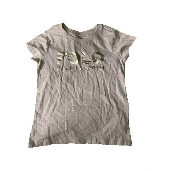 Polo Ralph Lauren Girls PURPLE Logo Cotton Jersey Tee, Size S