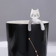 thumbnail image 2 of Cuchara de café de acero inoxidable con forma de gato adorable, cuchara de postre, cuchara para helado, Mini cucharas, vajilla, utensilios de cocina, 4 Uds. Feliz Sencillez, 2 of 5