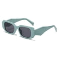 thumbnail image 2 of Dadaria Sunglasses for Women Fashion Shaped Sunglasses Transparent Candy Color Frameless Outdoor Party Anti-UV Glasses Green One Size,Women, 2 of 2