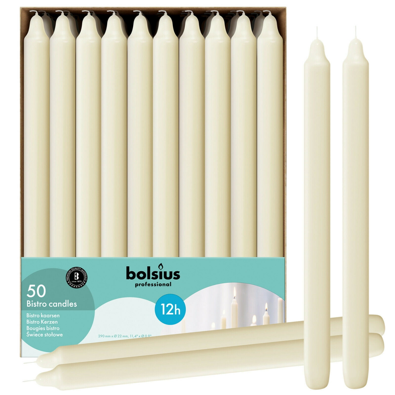 Bolsius Pillar Candle Small "White 60 mm Width" 