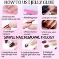 thumbnail image 6 of BESTSKY Coffin Press on Nails Medium Long Girls Fake Nails with Ombre&Glitter Nail Press Ons Design,Acrylic Artificial False Nails Stick on Nails for Women, 6 of 16