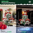 thumbnail image 3 of Ltdhehe Solar Powered Outdoor Christmas Tree Lights Energy Efficient Holiday Decorations Auto On/Off Design, 3 of 4