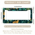 thumbnail image 3 of 1 Pcs Jungle Leopards and Foliage License Plate Frame,License Plate Cover for Car Decorative Parts,Aluminum License Plate Bracket Holder Rust-Proof for US Standard Car, 3 of 8