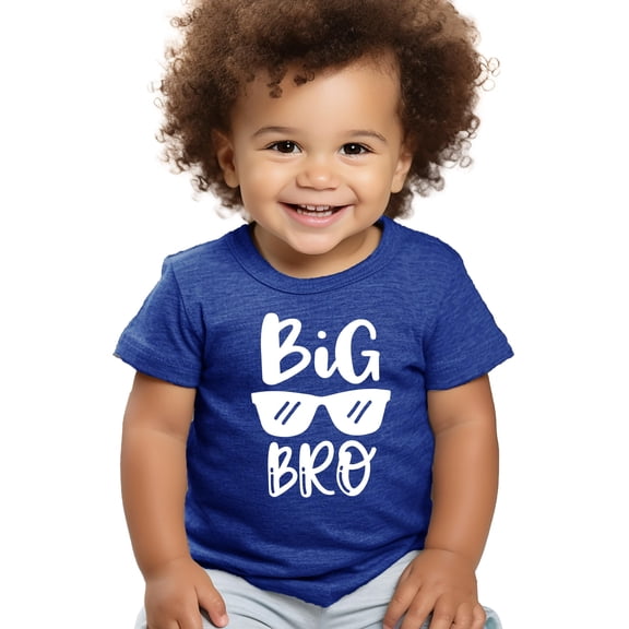 Big Bro Sunglasses New Sibling Announcement T-Shirts and Raglans Vintage Royal Shirt Youth Medium