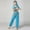 Sky Blue, variant on Eltusu Girls Belly Dance Sets, Shows Performance Sleeveless Elastic Waist Kids Dancewear Sets Red Size 5-15 T