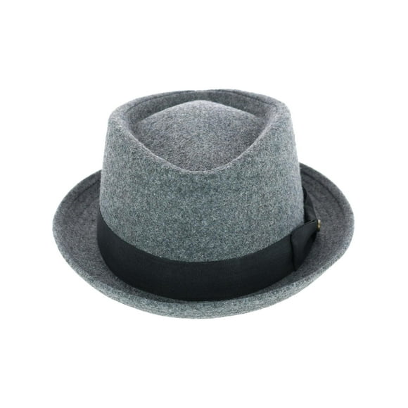 Epoch Hats Company Fedora en Laine en Forme de Diamant avec Bandeau Gros-Grain (Hommes)