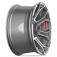 thumbnail image 5 of 20" 4PLAY Wheel fits GM-Ford-Lincoln-Nissan-Toyota - 4P70 Brushed Gunmetal Rim 20x10, 5 of 5