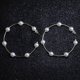 thumbnail image 4 of Pendientes para mujer, regalos para mujer, nuevos pendientes grandes de metal, pendientes de perla, pendientes plateados., 4 of 5