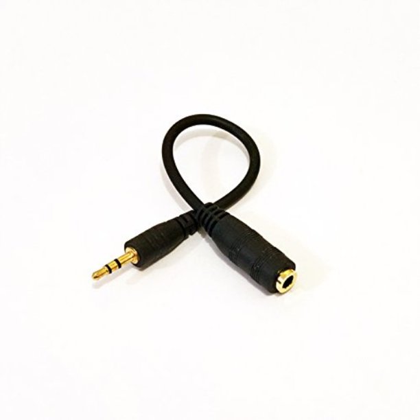 2pack 2 5mm Male To 3 5mm Female Headphone Jack Aux Audio Adapter Cable Cord Straight Black Walmart Com Walmart Com 2pack 2 5mm Male To 3 5mm Female Headphone Jack Aux Audio Adapter Cable Cord Straight Black Walmart Com Walmart Com