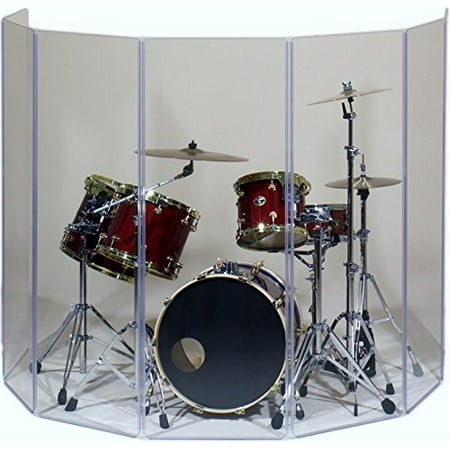 - Drum Shield- DS65L Five - 2ft. x 6 ft. Panels with Plastic Full Length Living Hinges