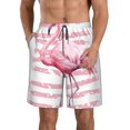 thumbnail image 1 of Fotbe Flamingo Trajes de Baño Estampados para Hombre, Shorts de Verano de Secado Rápido, Ropa de Playa, Bañadores-3X-Large, 1 of 6