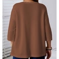 thumbnail image 4 of Posijego Womens Plus Size Cardigans 3/4 Sleeve Open Front Lightweight Causal Soft Cardigan Summer Loose Cover ups Jackets, 4 of 7