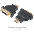 HDMI to DVI Adapter, HDMI to DVI-D DVI Bidirectional Converter Male to ...