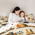 thumbnail image 5 of Manfei Boys Girls Animal Cats Full Size Comforter Sets 3-Piece,Vintage Aesthetic Bedding Comforter Set,Cartoon Pet Lightweight Bedding Sets,Ultra Soft Home Decor,Reversible, 5 of 8