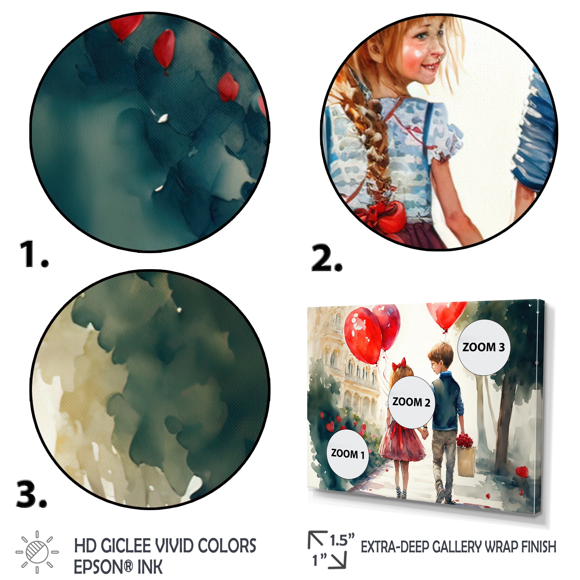 Designart Young Love Canvas Wall Art