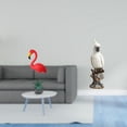 thumbnail image 2 of Estatua de estaca de jardín,Adorno de jardín con forma de flamenco,estaca para césped,patio o porche,Figura de escritorio,Figura de loro para escritorio,oficina o decoración del, 2 of 8