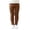 Brown, variant on Girls Ribbed Jersey Leggings Kids Warm Footless Tights Ruffles Knit Pants