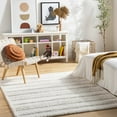 thumbnail image 6 of Mark&Day Area Rugs, 7x9 Leitchfield Modern Shag Cream Area Rug, Beige White Carpet for Living Room, Bedroom or Kitchen (6'7" x 9'), 6 of 6