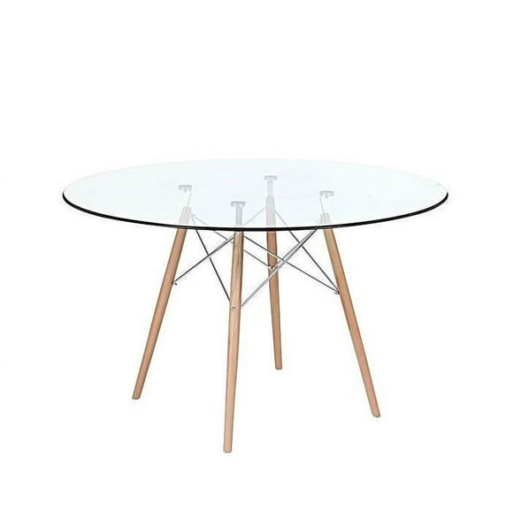 Plata Décor Import Inc Eiffel Glass Dining Table 32''