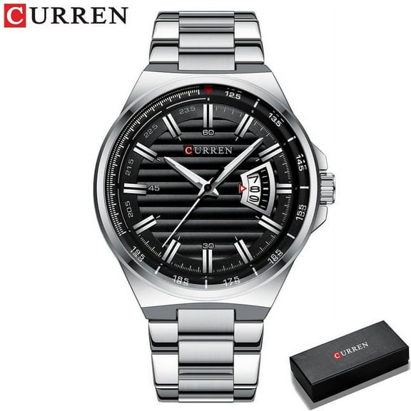 Luxury Casual Brand CURREN Watches Mens Quartz Stainless Steel Band Wristwatches for Male Clock Trendy Business