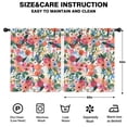 thumbnail image 2 of Blackout Kids Curtains,Pioneer Flower Floral Print Pattern Childrens Insulated Curtains Set Of 2,Bedroom Essentials,Toddler Room Decor 52"x63", 2 of 5