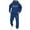 Blue, variant on VBTAPA Men's 2 Piece Outfits Heart Print Hoodies and Sweatpants Jogging Sweatsuit Sets Trendy Casual Sports Suits with Pockets Purple XXXL