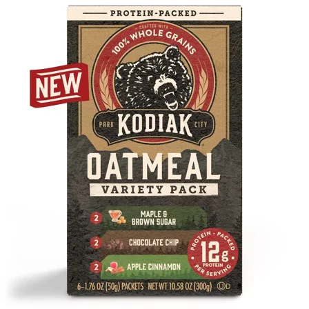 Kodiak Variety Pack Oatmeal Packets - 10.58oz / 6ct