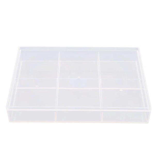 Plastic Tea Bag Holder Clear Tea Box with Lid Capsule Coffee Bag Holder Tea Bag Storage Box