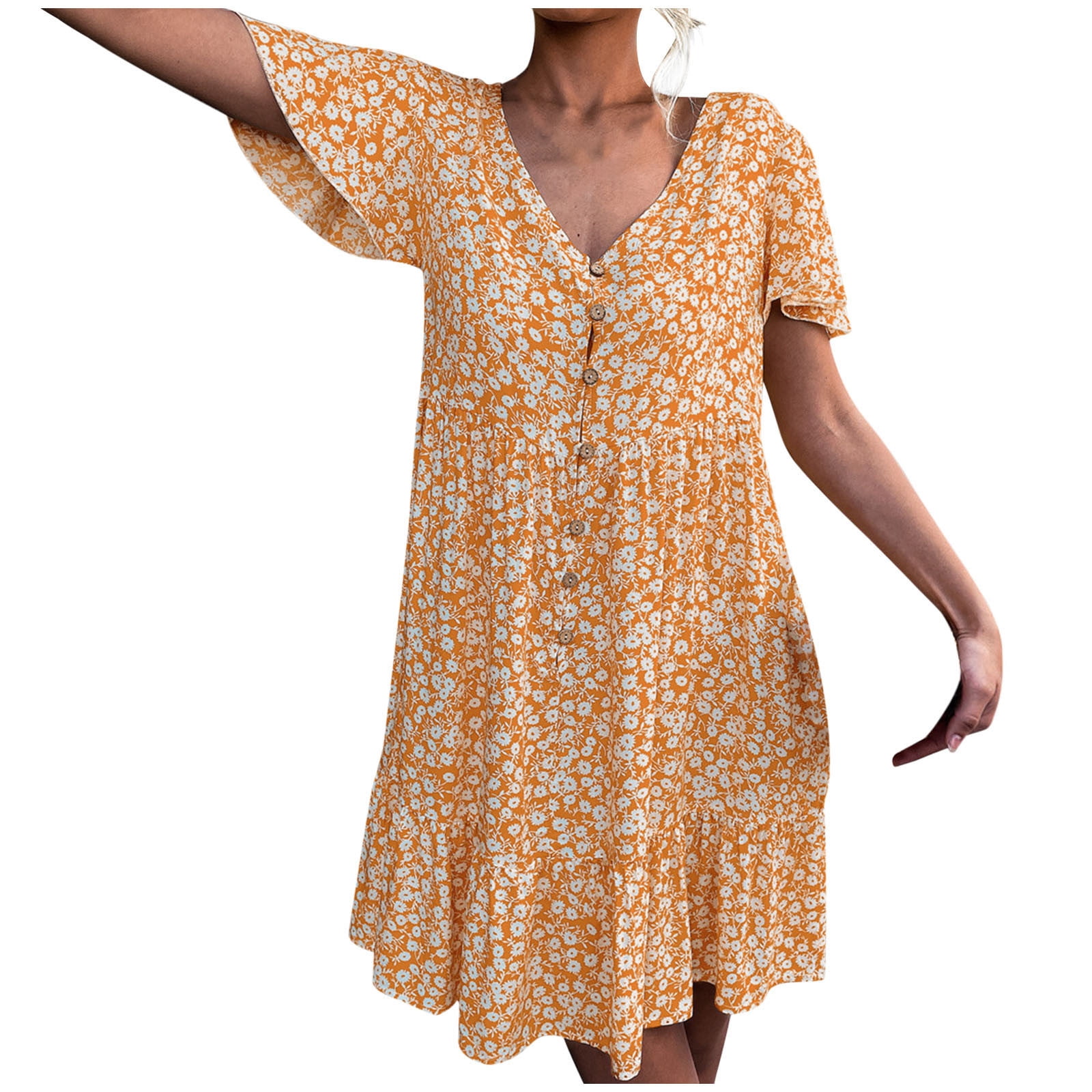 Summer Casual Midi Flowy Dresses 