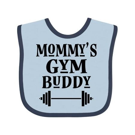 

Inktastic Mommy Gym Buddy Workout Gift Baby Boy or Baby Girl Bib