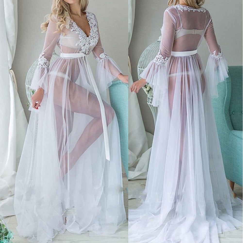 night gown long sleeve