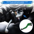 thumbnail image 3 of Palancas de freno y embrague cortas largas para Yamaha YZF R1 02-03, palanca de freno ajustable en 6 posiciones, aleación de aluminio, mango verde con extremo negro, 3 of 6