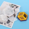 thumbnail image 3 of Xihbxyly Caja de Epoxi de Cristal Diy, Diseño de Espejo Romboidal, Molde de Resina de Fácil Liberación, Material Transparente, Decoración Del Hogar, Artesanía de Cabujón, Almacenamiento Hexagonal, Ju, 3 of 5