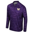 thumbnail image 2 of Men's Colosseum Purple Washington Huskies Carson Raglan Quarter-Zip Jacket, 2 of 3