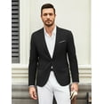 thumbnail image 3 of COOFANDY Mens Casual Blazer Suit Jackets Slim Fit One Button Sport Coats Lightweight Business Sports Jackets, 3 of 5