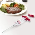 thumbnail image 4 of Plastic Marinade Injector Syringe with Screw-on Meat Needle for BBQ Grill, 1-oz, Red,Red, 4 of 9