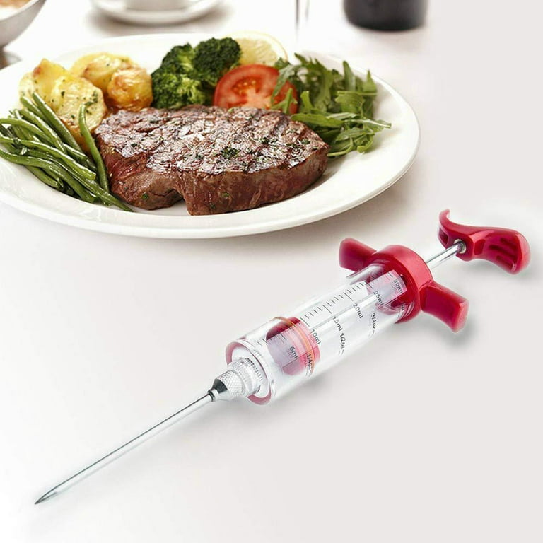 Meat Injector Meat Injector Syringe With Stainless Steel Needle Meat  Injectors For Smoking BBQ Turkey And Cooking