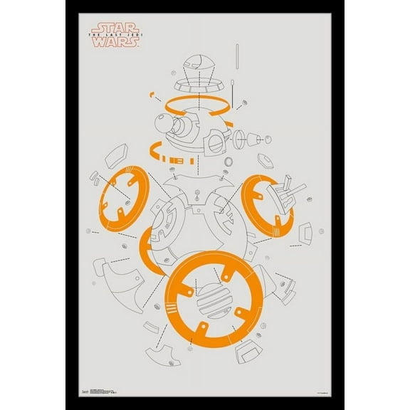 Star Wars The Last Jedi - BB Blowout Laminated & Framed Poster Print (22 x 34)