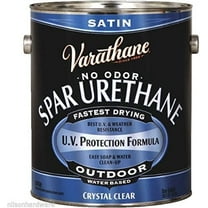 2 Gal Varathane Water-Based Clear Satin Exterior Spar Wood Urethane 250231