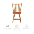 thumbnail image 4 of Linon Reedhaven Set of 2 Windsor Back Side Chairs in Medium Oak Brown Beechwood, 4 of 12