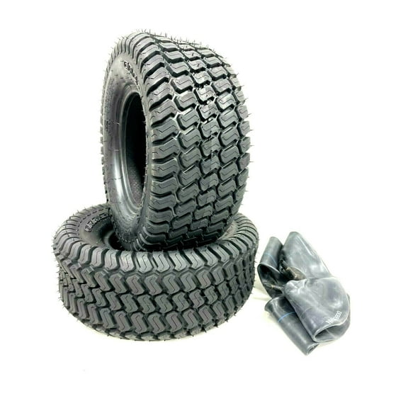 2 Tires 16x6.50-8 Turf Lawn Tractor w/Tubes 4 Ply 16x6.5-8 NHS Mower Front