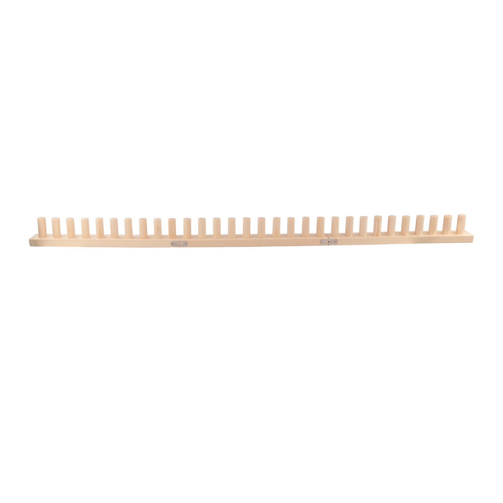 Knitting Loom Wooden Peg Weaving Frame Adjustable Modular Design Ideal for Craft Lovers and Blanket Projects