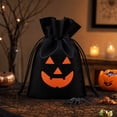 thumbnail image 5 of Halloween Treat Bags Featuring Drawstring Nonwoven Design, Halloween Candy Bags Bulk Set for Trick Or Treating and Party Favors, Reusable Small Gift Bags Drawstring for Holiday, 5 of 7