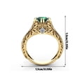 thumbnail image 4 of Qarigey Anillo de Metal brillante, joyería de mano DIY, fiesta, vacaciones, moda, pareja elegante, ropa, decoración de nudillos Ropa, zapatos y accesorios Miscelánea talla 7 Qarigey AP017300-02, 4 of 6