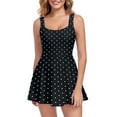 thumbnail image 3 of RELLECIGA Women's One Piece Skirt Vintage swim dress Retro One Piece Swimsuit Bathing Suit, 3 of 12