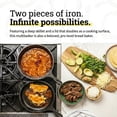 thumbnail image 2 of Cast Iron Combo Cooker - PFAS- 2-in-1 3.2 Quart Deep Pot and 10.25 Inch Skillet Set for Sourdough, Frying, Camping, 2 of 6