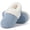 Blue, variant on Women's Chenille Knit House Shoes Fleece Lined Memory Foam House Slippers, Grey, Size 8.5