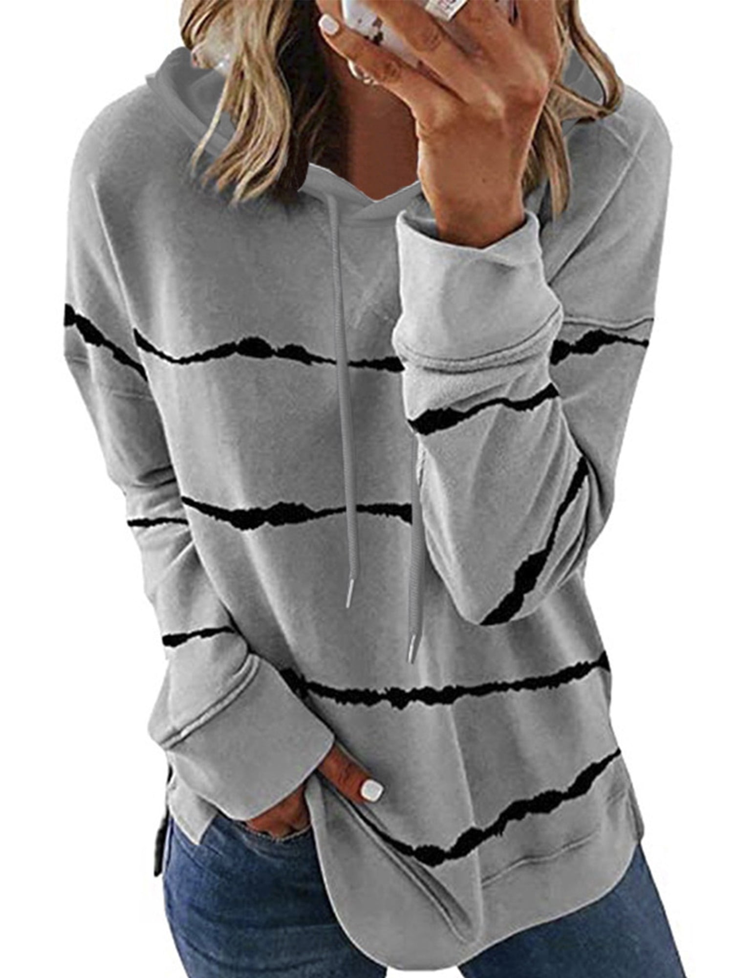 Striped sweatshirt ladies Clearance