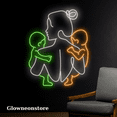 thumbnail image 3 of Glowneon Mother Holding Baby Neon Sign, Mother Child Love Led Light, 3 of 4