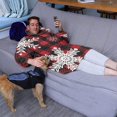 thumbnail image 3 of Wearable Oversized Blanket,Red Christmas Snowflake and Plaid Pattern Wearable Blanket Hoodie for Adults,Cozy Hooded Blankets with Super Pockets,Super Warm Fuzzy Pullover for Women & Men, 3 of 6